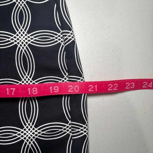 Banana Republic Factory Black White‎ Print Miniskirt 10 Circles Cotton Blend - Picture 6 of 9